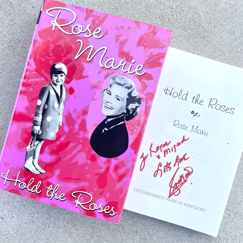 Vtg Rose Marie 2002 Signed Book Hold The Roses HcDj Dick Van Dyke Show Legend Vtg Rose Marie 2002 Signed Book Hold The Roses HcDj Dick Van Dyke Show Legend